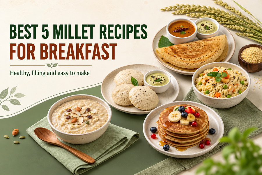 Best Five Millet Recipe for Breakfast