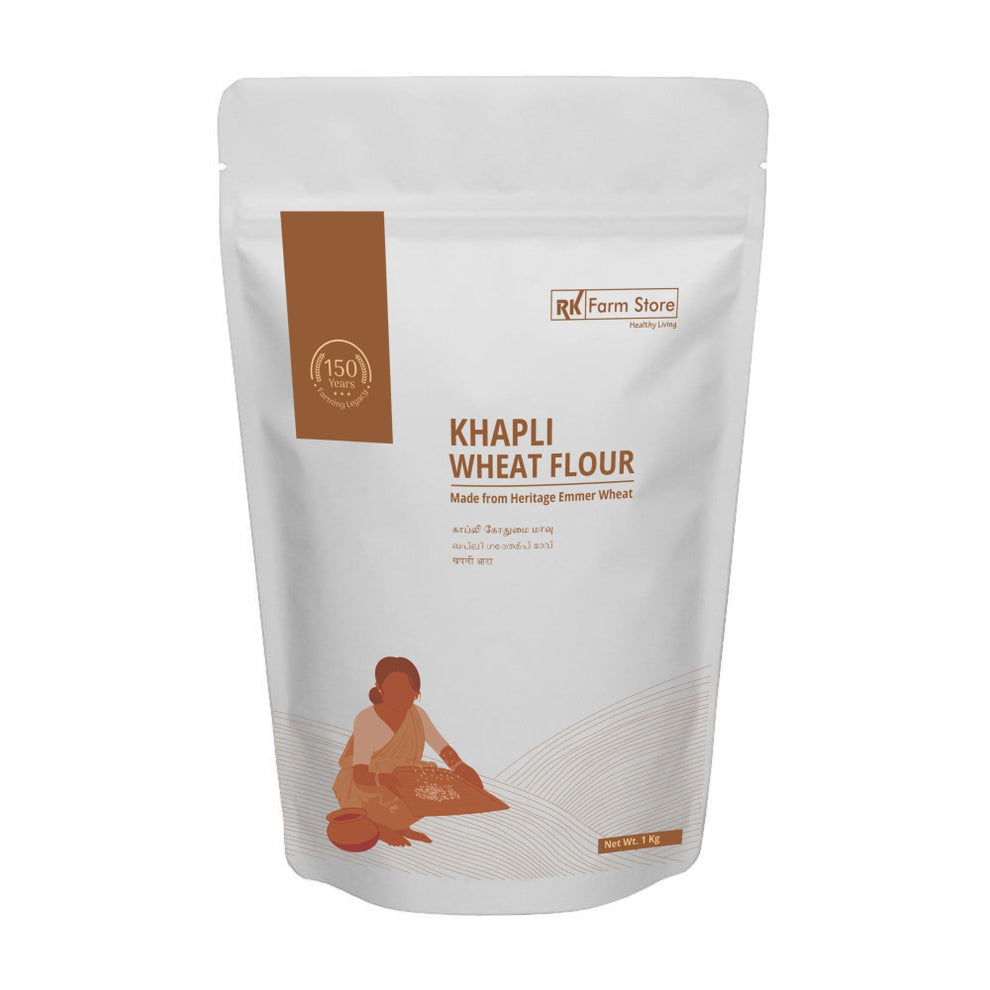 Khapli Wheat Flour – Ancient Emmer Wheat Atta for Diabetic-Friendly ...