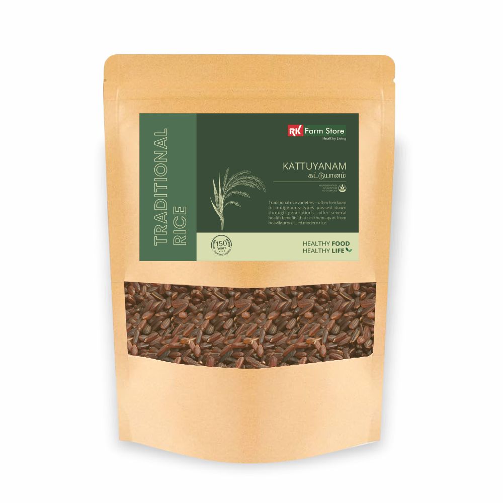 Kattuyanam Rice – Traditional Heritage Black Rice from Tamil Nadu | RK ...